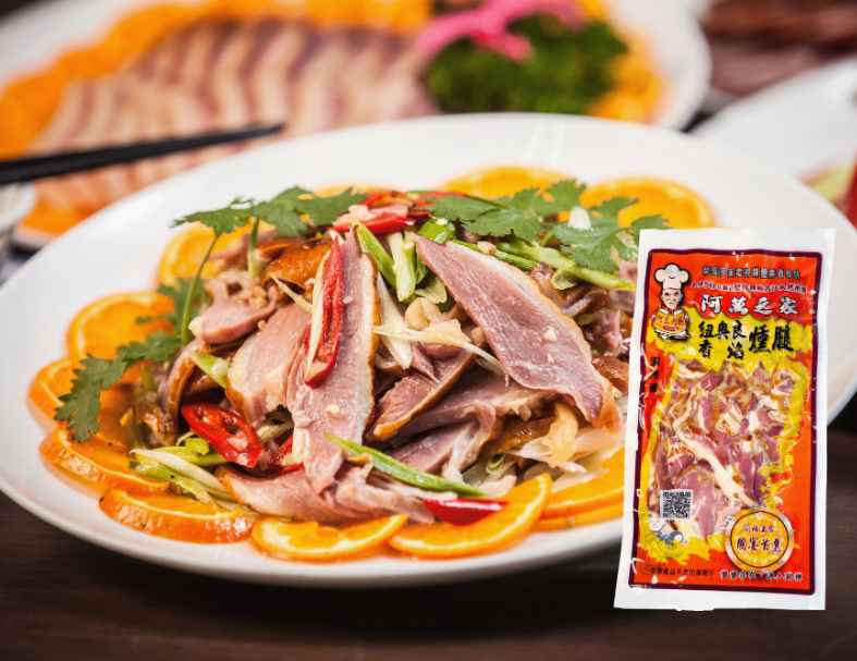 蔗燻紐奧良鴨腿切片 1